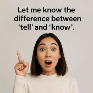 🔴 基本動詞シリーズ・特別編：「tell」と「know」ってどう違う？